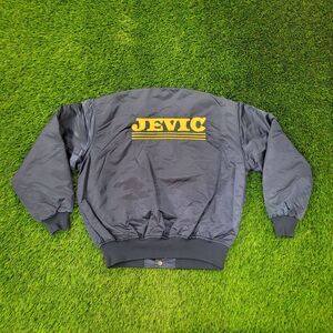 Vintage 80s 420 Safe-Driver Bomber Jacket XL 26x25 Jevic USA